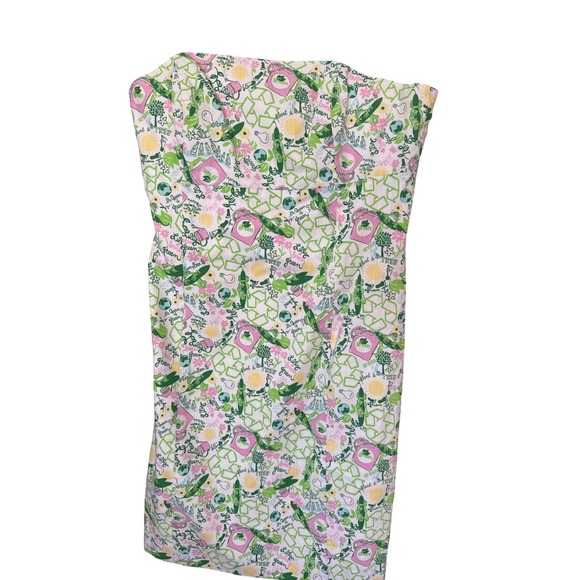 Lilly Pulitzer Rare Earth Day Vintange Strapless Fitted Cotton Lined‎ Dress 6 - Picture 2 of 9